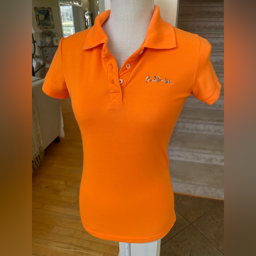 Paul Smith London Orange  Polo Shirt- medium
